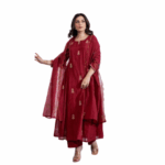Stylish Mull Chanderi Kurta Set
