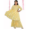 girls frock style kurti with palazzo