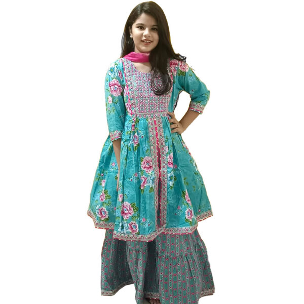 Cotton Girls Frock Kurti Design