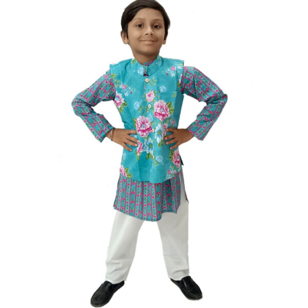 Boys Traditional Kurta Pajama Jacket