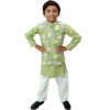 Boys Printed Kurta Pajama Jacket Set
