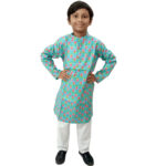 Boys Traditional Floral Kurta Pajama