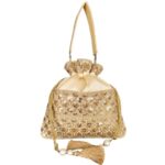 Shimmer Bliss Silk Potli Bag