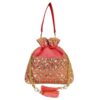 Gleaming Grace Raw Silk Potli