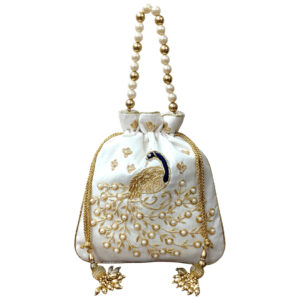 Morni Traditional Zardosi Potli Bag