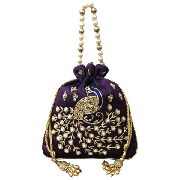 Morni Festive Pearl Potli Bag