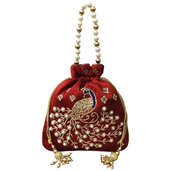 Morni Handcrafted Pearl Potli