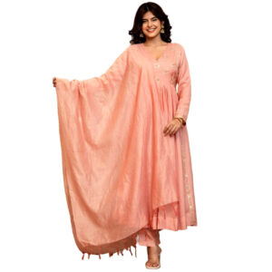 Polka Dot Mull Silk Kurta Palazzo Set
