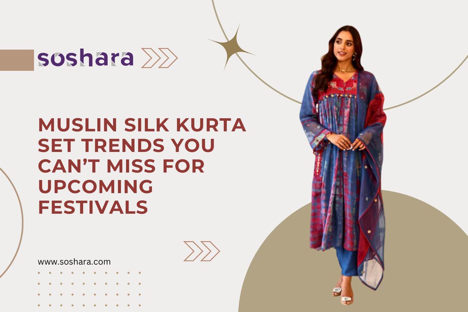 muslin silk kurta set trends